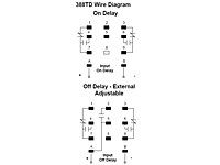388 Series - Time Delay Relays - Wiring Diagram