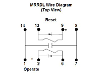 MRRDL Series - Latching Reed Relays - Wiring Diagram
