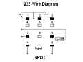 235 Series - Adjustable Current Sensors - Wiring Diagram