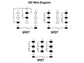 292 Series - Low Coil Power Sensitive Relays - Square Base - Wiring Diagram