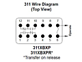 311 Series - Industrial Sequencing Relays - Wiring Diagram