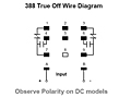 388 Series - True Off Timer Relays - Wiring Diagram