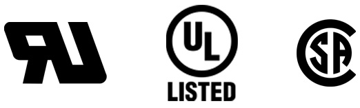 UL Recognized, UL Listed, & CSA