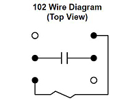 102 Series - Metal Shielded Reed Relays - Wiring Diagram