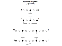 131 Series - Mercury Reed Relays - Wiring Diagram