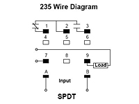 235 Series - Adjustable Current Sensors - Wiring Diagram