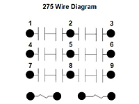 275 Series - Motor Reversing Contactors - Wiring Diagram