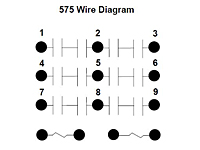 575 Series - Motor Reversing Contactors - Wiring Diagram
