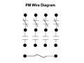 PM Series - Open Style Power Relays - Wiring Diagram